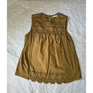 Lucky Brand 100% Cotton Tank Ladies Size Medium